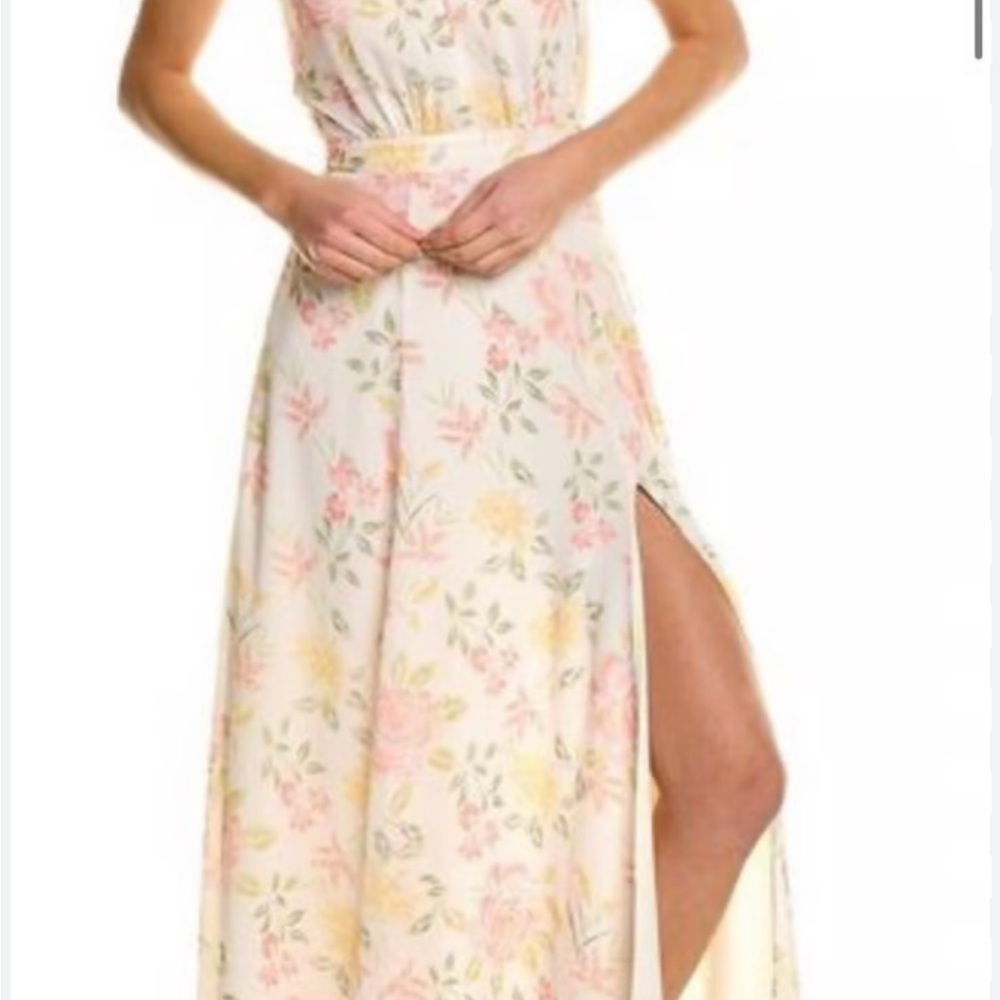 Floral Maxi Dress with Slit